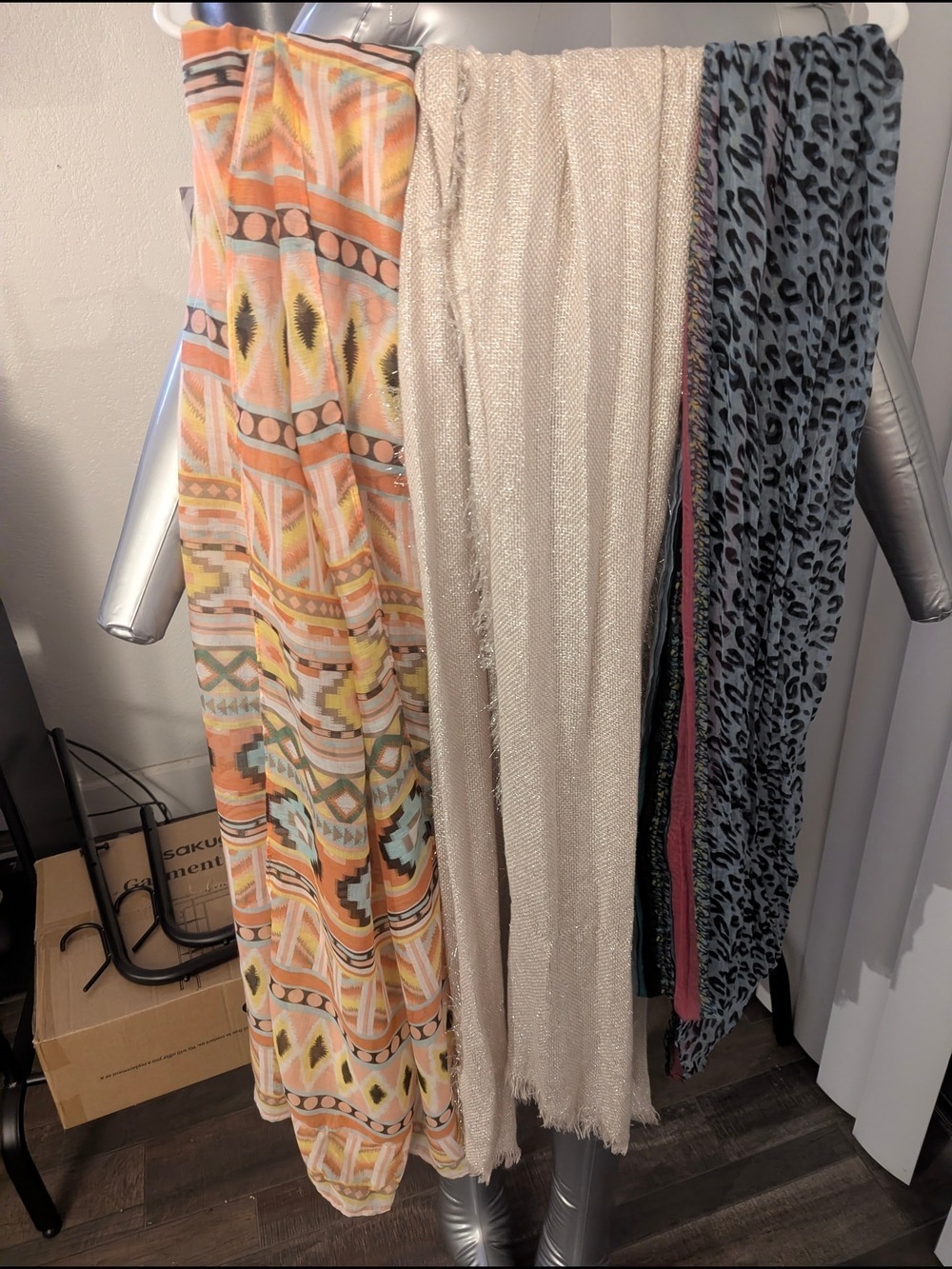 Scarves, Scarves, Scarves- 25 Scarves: Various Colors, Patterns - Mixed Textures - Picture 5 of 8